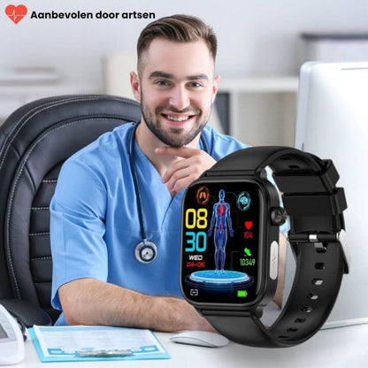 Smartklocka för seniorer med hälsoövervakning och GPS 6
