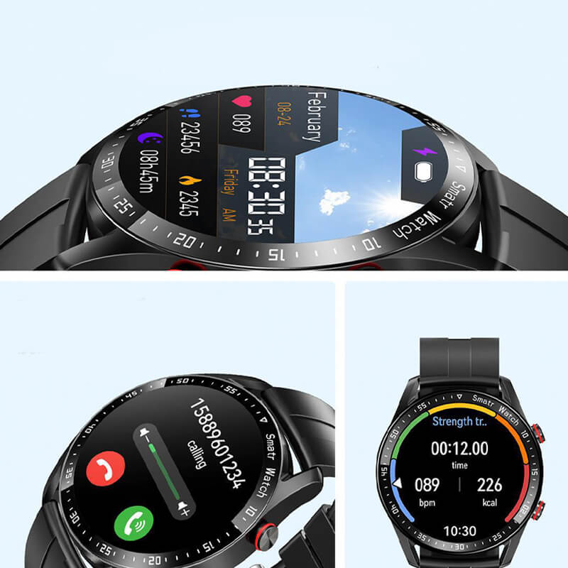 Smartwatch för Hälsoövervakning med Blodsockermätning och Vattentålig Design 3