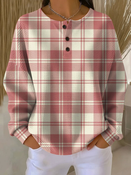 Stickad Dam Tröja Casual Design För Hösten 0