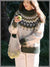 Stickad Dam Tröja Rund Hals Färgglad Pullover 6