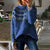 Stickad Dam Tröja Rund Hals Färgglad Pullover 8