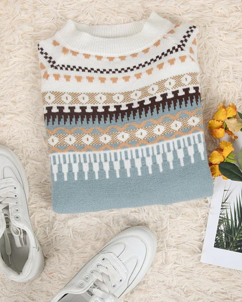 Stickad Dam Tröja med Stilren Design för Vardags- och Festlook 5
