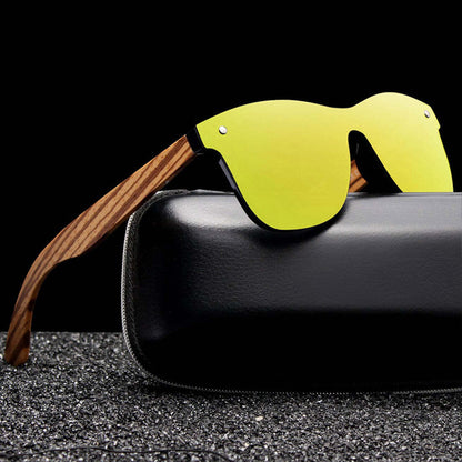 Sunglasses with Zebrano Wood Frame 3