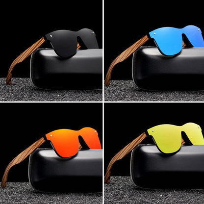 Sunglasses with Zebrano Wood Frame 4