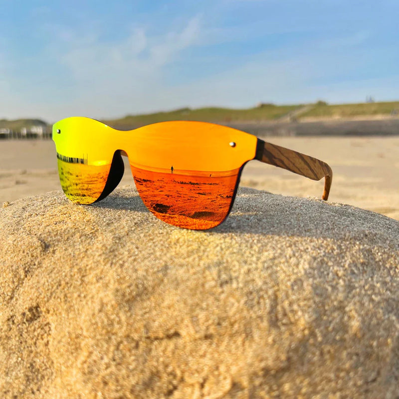 Sunglasses with Zebrano Wood Frame 5