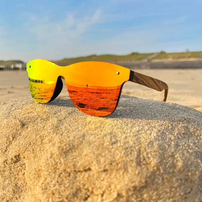 Sunglasses with Zebrano Wood Frame 5