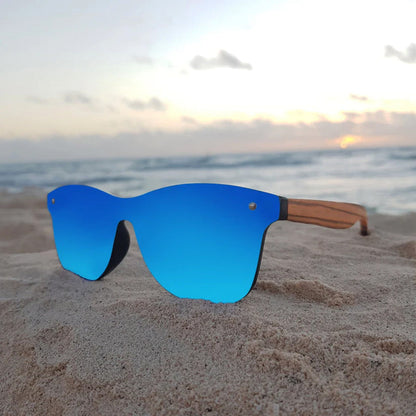 Sunglasses with Zebrano Wood Frame 6