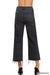 Svart Cropped Jeans med Hög Midja 2