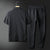 Herr Tvådelad Dräkt Modern Geometrisk Polyester 2