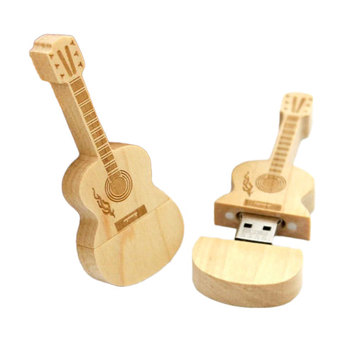 USB-minne för gitarr i trä