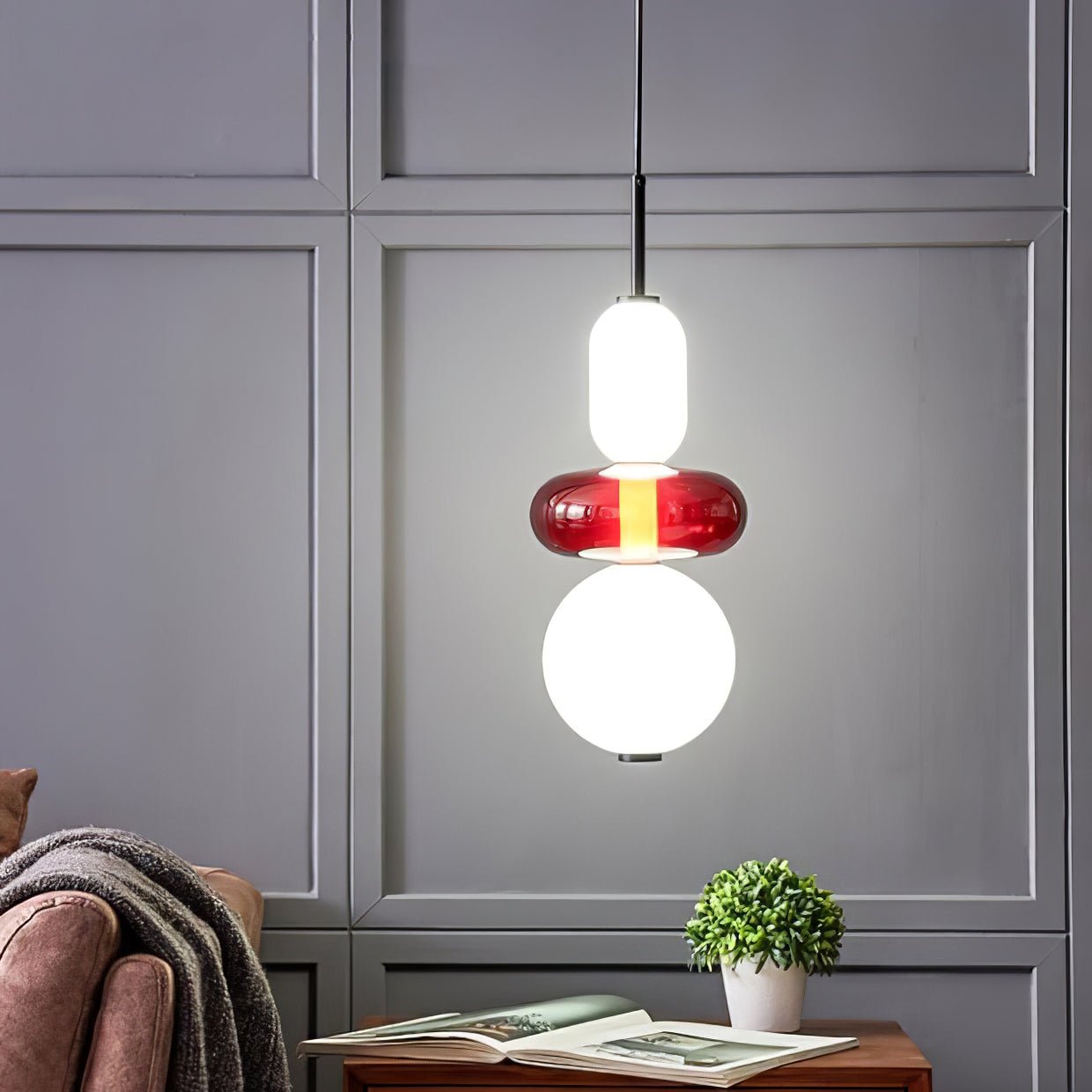 Taklampa i Glas Modern Design 2