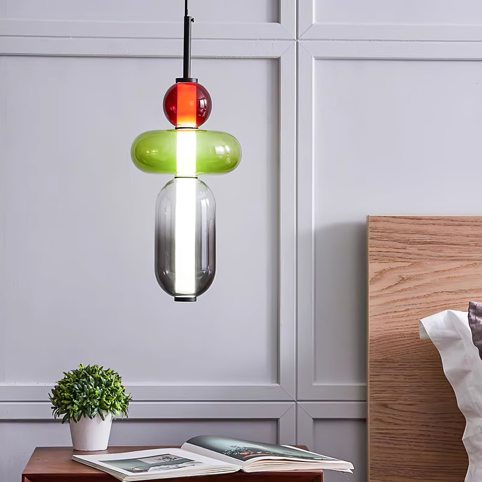 Taklampa i Glas Modern Design 5