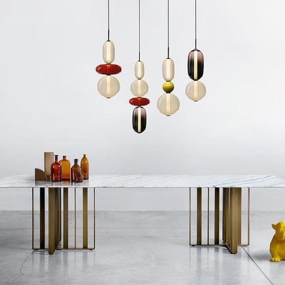 Taklampa i Glas Modern Design 6