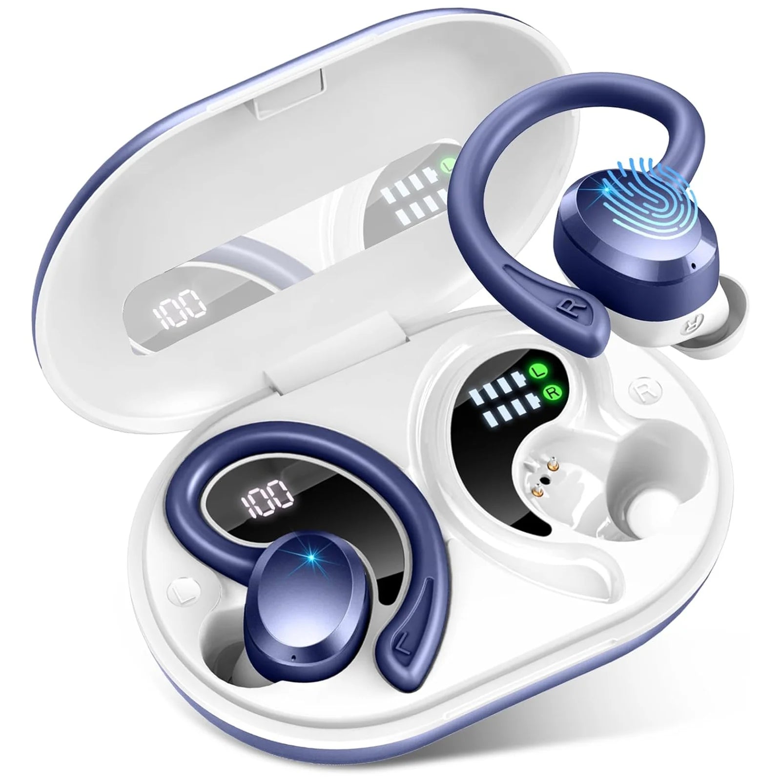 Trådlösa Hörlurar In Ear Vattentåliga för Sport och Träning Bluetooth 5.3 11