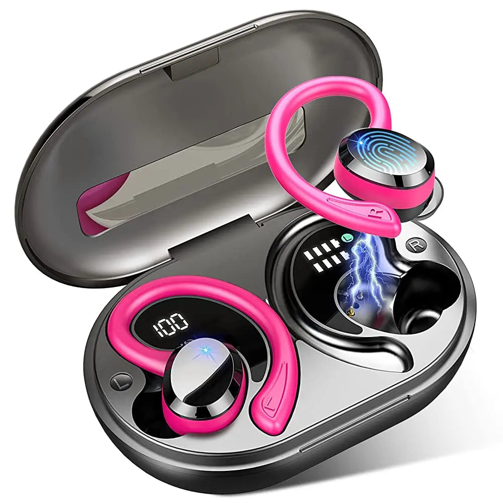 Trådlösa Hörlurar In Ear Vattentåliga för Sport och Träning Bluetooth 5.3 12