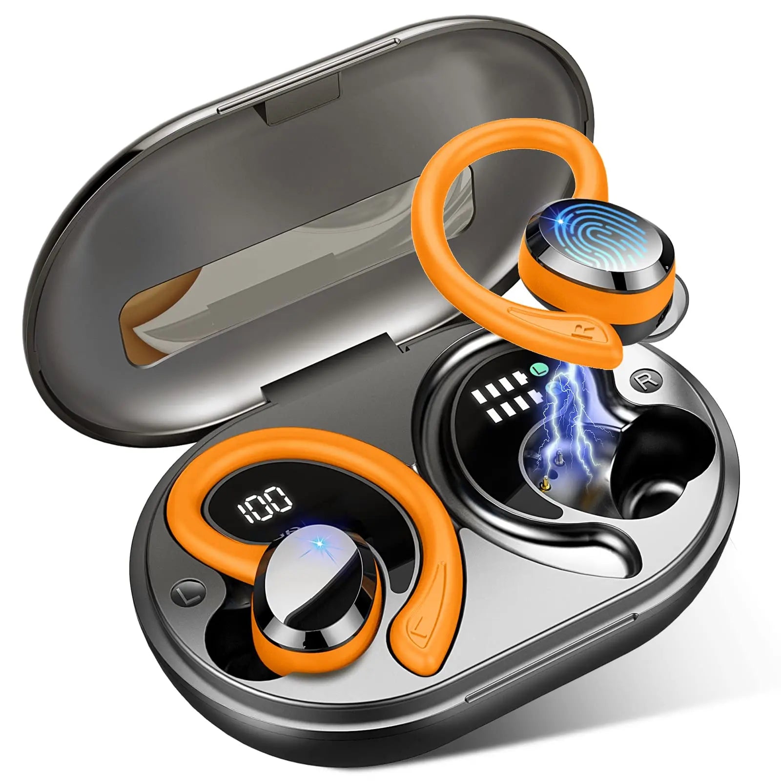 Trådlösa Hörlurar In Ear Vattentåliga för Sport och Träning Bluetooth 5.3 6