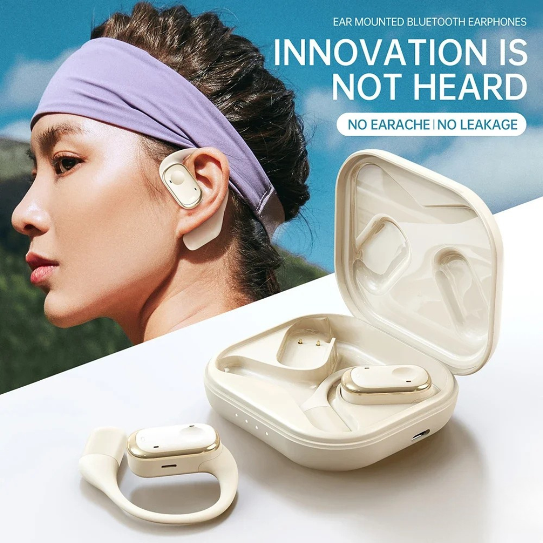 Trådlösa Hörlurar för Sport med Öppen Design och Högupplöst Ljud