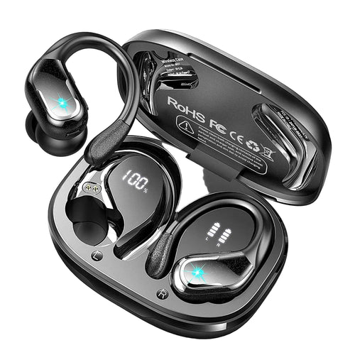 Trådlösa Sporthörlurar In Ear med Djup Bas och Vattentålig Design 0