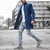 Herrjacka Vinter Elegant Unik Design Varmt Material 4