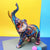 Unikt Abstract Beeld av Elefant i Färgglad Design 4