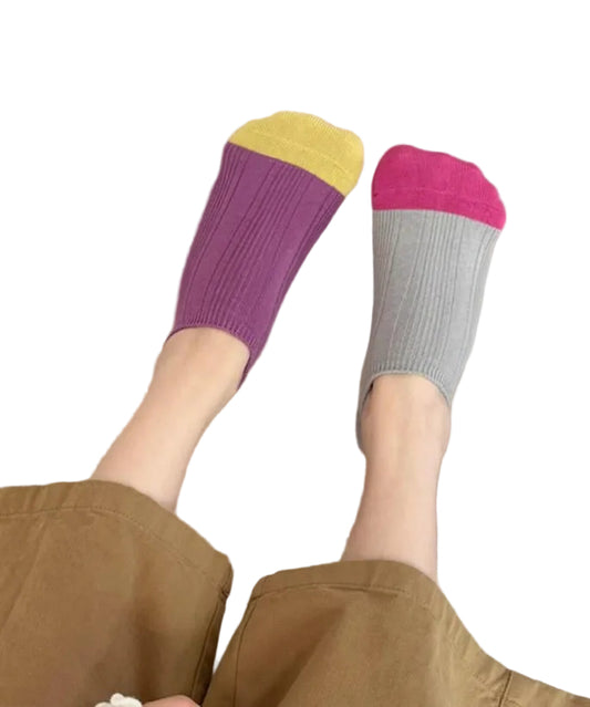 Unisex Ankelstrumpor Kontrastfärgade Sommarstil 0