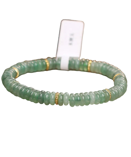 Unisex Armband med Jade Abacuspärlor 0