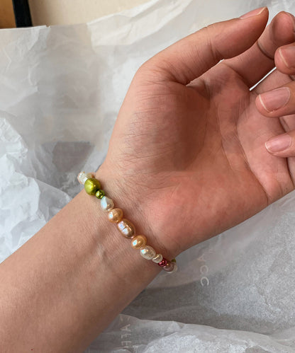 Unisex Armband med Regnbågslegering och Pärlor 2