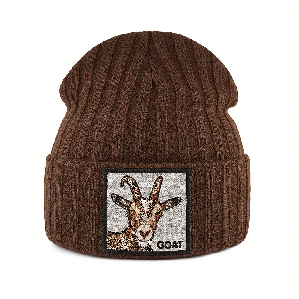 Unisex Beanie med Distinkt Design och Ribbstickad Struktur 1