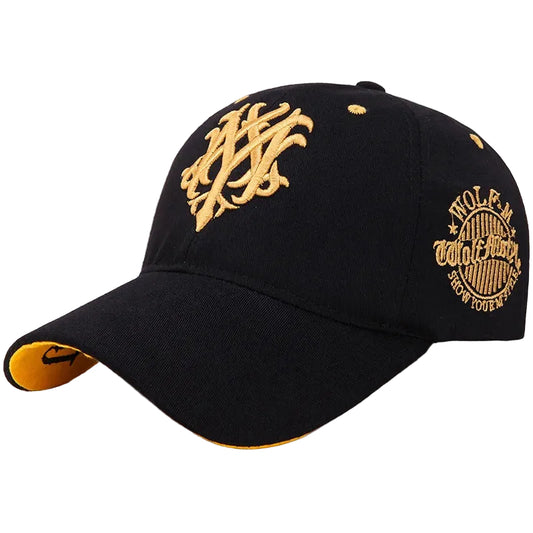 Unisex Broderad Keps med Vargsymbol 0