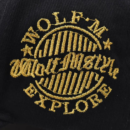 Unisex Broderad Keps med Vargsymbol 7