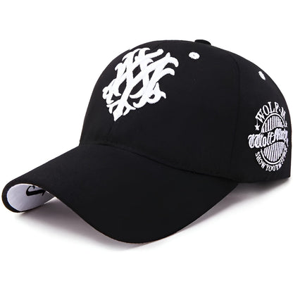 Unisex Broderad Keps med Vargsymbol 8