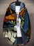 Unisex Hoodie Fleece med Konstnärlig Tryck 1