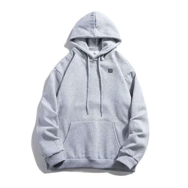 Unisex Hoodie med Justerbar Värmefunktion och Fickor 0