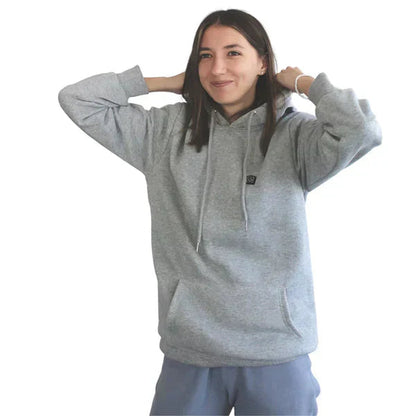 Unisex Hoodie med Justerbar Värmefunktion och Fickor 4