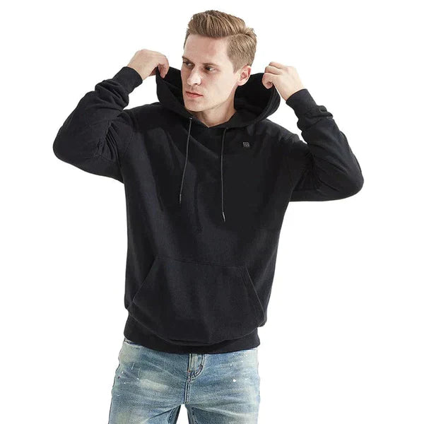 Unisex Hoodie med Justerbar Värmefunktion och Fickor 5