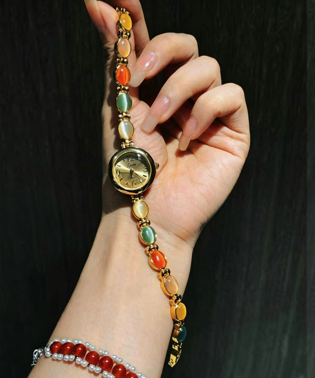 Unisex Klocka Färgglad Design Justerbar Armbandsur 1