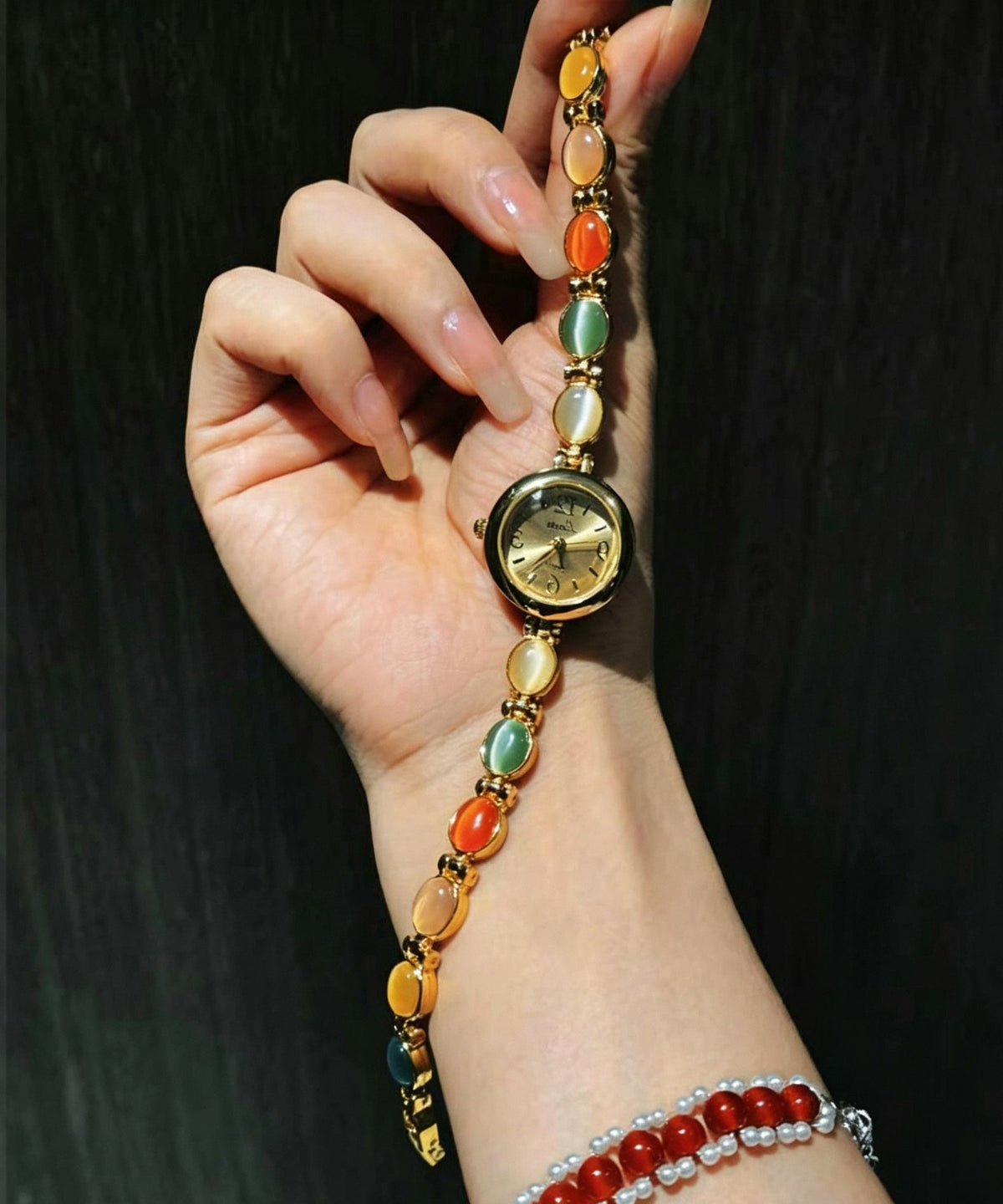 Unisex Klocka Färgglad Design Justerbar Armbandsur 4