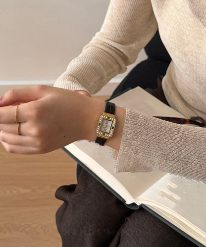 Unisex Klocka med Zircon Shell och Quartz-urverk 3