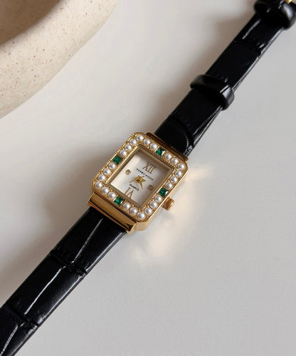 Unisex Klocka med Zircon Shell och Quartz-urverk 4