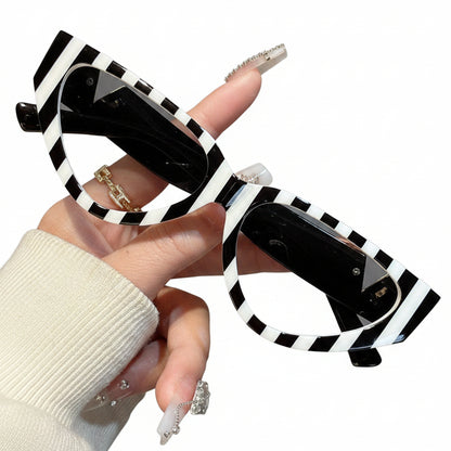 Unisex Läsglasögon med Randig Design 0