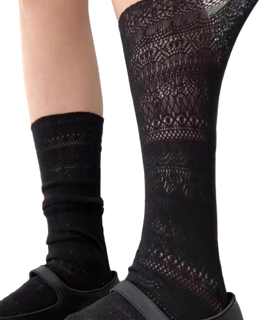 Unisex Mid Tube Strumpor Mesh Design 0