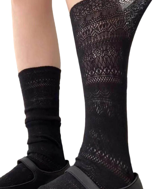 Unisex Mid Tube Strumpor Mesh Design 0