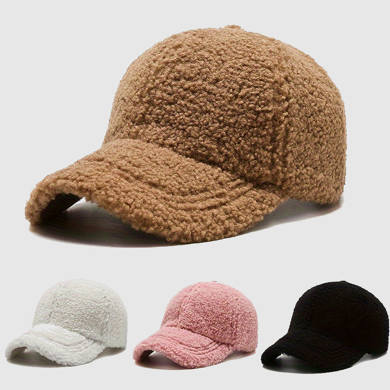 Unisex Mjuk Keps Med Plysch Detaljer 5