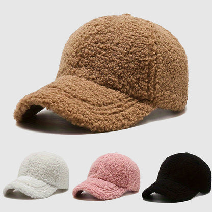 Unisex Mjuk Keps Med Plysch Detaljer 5