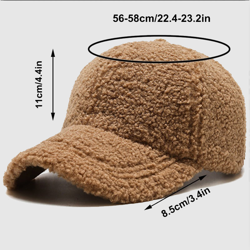 Unisex Mjuk Keps Med Plysch Detaljer 7