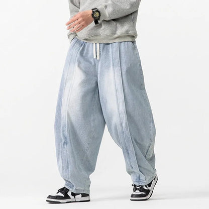 Unisex Oversized Jeans med Dragsko 1