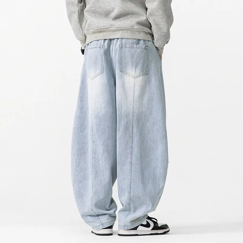Unisex Oversized Jeans med Dragsko 2
