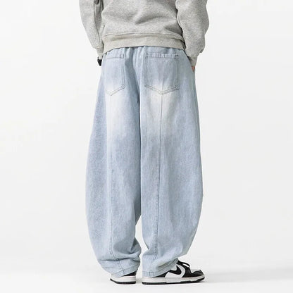 Unisex Oversized Jeans med Dragsko 2