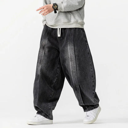 Unisex Oversized Jeans med Dragsko 5