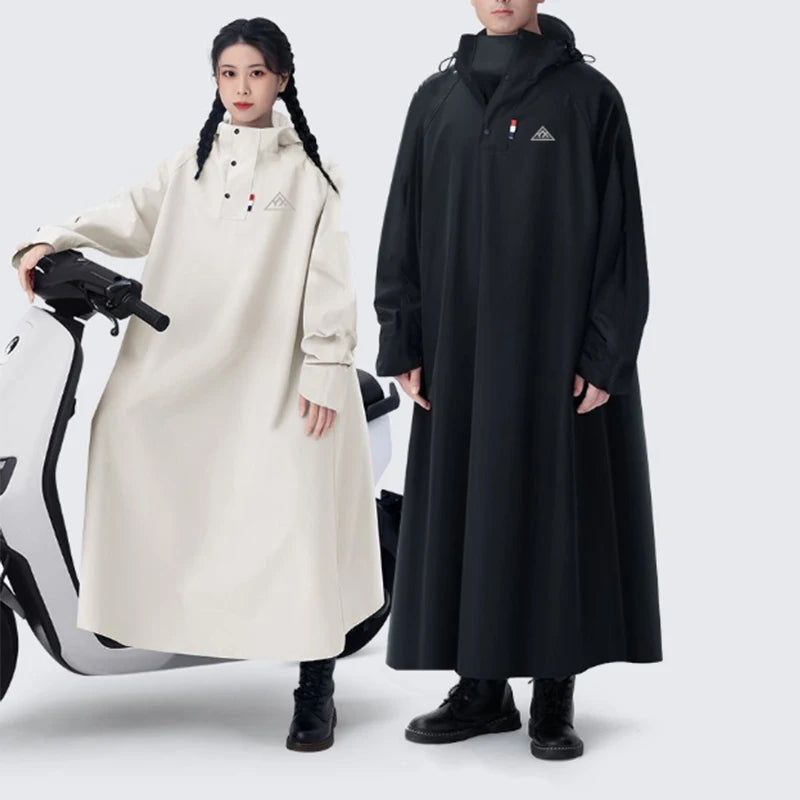 Unisex Regnponcho Lång Oxford Vattentät Regnrock 1
